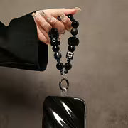 1pc Black Plush Cat Phone Charm, Suitable for Phones and Keys, Versatile Accessory for Autumn/Winter, Perfect — view 5