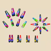Long Ballet Armor Halloween Nail Patches, Funny Nail Patches, Detachable 24pcs — view 4