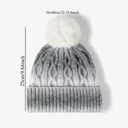 Gradual Change Fleece Hat, Autumn and Winter Thickened Warm Hat, Versatile Cold Hat, Unisex — view 4