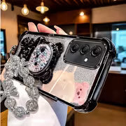 Phone Case - Elegant Pvccrystal Starburst Lanyard Phone Holder Case for Compatible with Samsung Galaxy A15 A17 — view 18