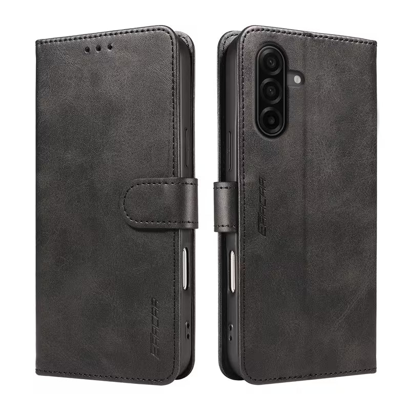 The Closing Argument | Samsung Galaxy A17, M07 & M17 Flip Wallet Case with Magnetic Buckle, Three Card Slots & Stand