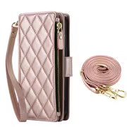 Phone Case - AWQUER Crossbody PU Faux Leather Flip Wallet Case Suitable for Samsung for Galaxy A37 A27 A17 A56 — view 13