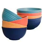 26-Ounce Unbreakable Cereal Bowl, 8pcs Set - Microwave And Dishwasher Safe, Large Lightweight Bowl; Perfect for — view 1