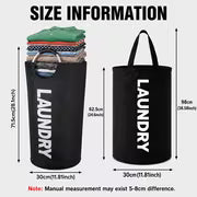 2pcs Extra Large Capacity Laundry Basket Set - Heavy Duty High Quality Oxford Cloth Foldable Laundry Bag, Ideal — view 4
