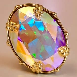 First Lady Adjustable Cocktail Ring in Stolen Starlight