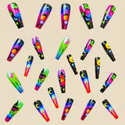 Long Ballet Armor Halloween Nail Patches, Funny Nail Patches, Detachable 24pcs — view 6