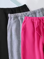 Autumn/Winter Women's Sporty Casual Sweatpants 3pcs Set • Lined and Thickened for Warmth • Suitable for — view 4