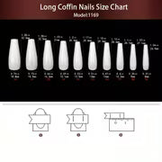 24pcs Long Coffin Press-On Nails, Gradient Matte Glow in Dark Christmas Elk Snowflake Candy Cane False Nails — view 6