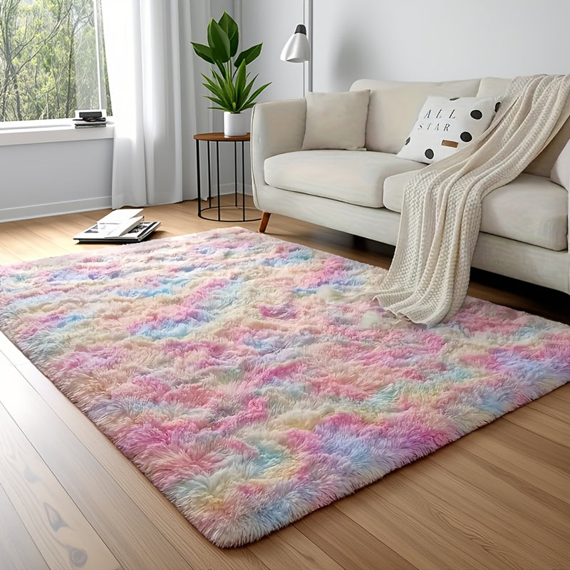 Cozy And Soft Shaggy Rug Ideal for The Living Room, a Pink Area Rug Suitable for The Bedroom, a Vibrant And Fuzzy Carpet, Perfect Indoor Rugs for Valentine'S Day Decoration, Thoughtful Gifts for Valentine'S Day, Birthdays, And Weddings