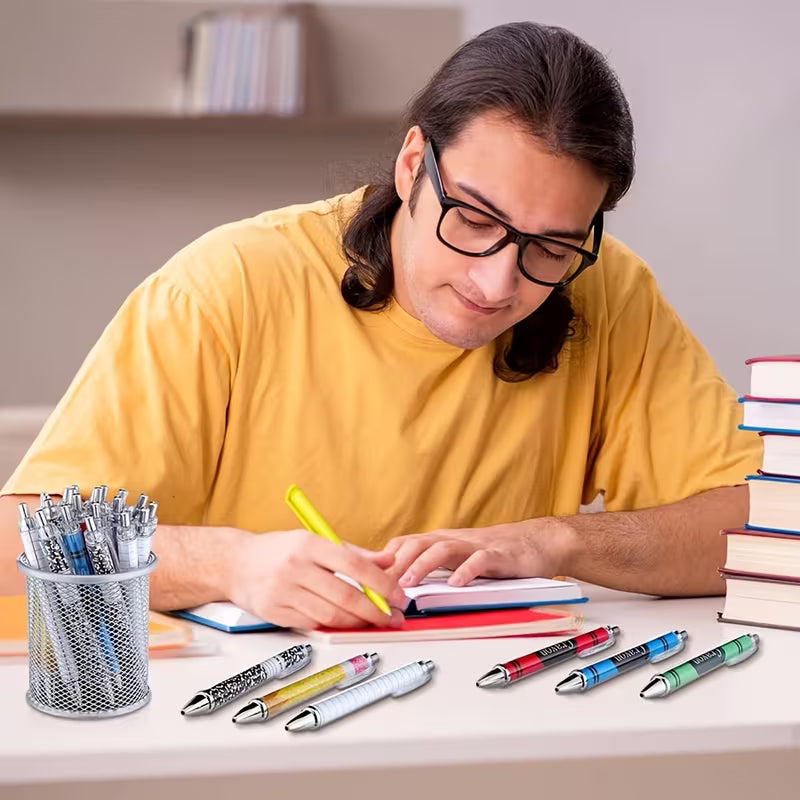 12pcs Teacher Gift Ballpoint Pens, Ballpoint Pen Gift Set, Notebook Design Style, Classroom Reward Or Holiday — view 8