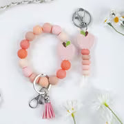 2pcs Apple TEACH Cute & Compact Keychain & Wrist Key Ring Teacher'S Day Gift Graduation & Back-to-School Season — view 5