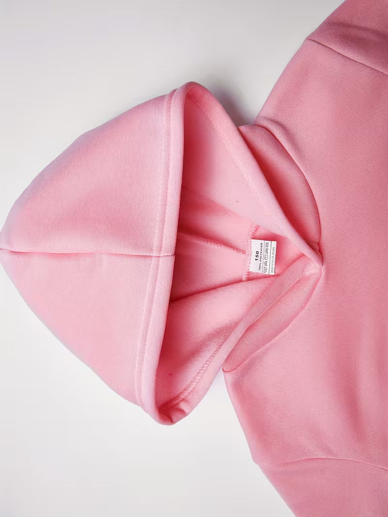 4pcs Set Girls' Long Sleeve Sweatshirt, Hoodie for Casual and Outdoor Wear, Ideal for Spring and Autumn Outings — view 6