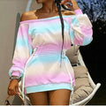 Wish European And American Style Women'S Round-Neck Tie-Dye