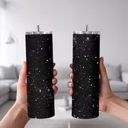 1pc 20Oz Starry Night Sky Pattern Stainless Steel Insulated Travel Mug with Lid, Leakproof And BPA Free, Keeps — view 2