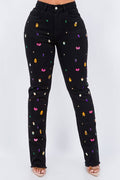 Women's Diamond Detail Front Jeans