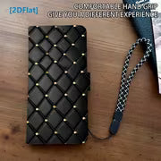 Phone Case: 2D Flat Black Checkered Pattern Flip Cover, Suitable for Samsung Galaxy A02S USA Version, A03 — view 6
