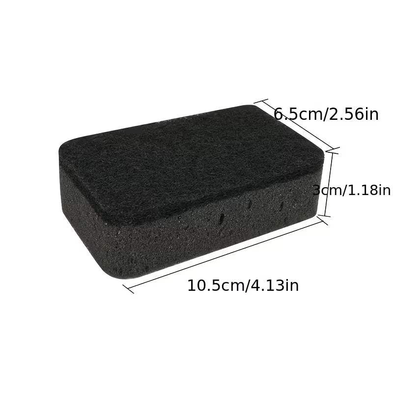 8pcs Black Thickened Seaweed Sponge Kitchen Cleaning Scrubber, Double-Sided Dishwashing Sponge, Stain Removal — view 8
