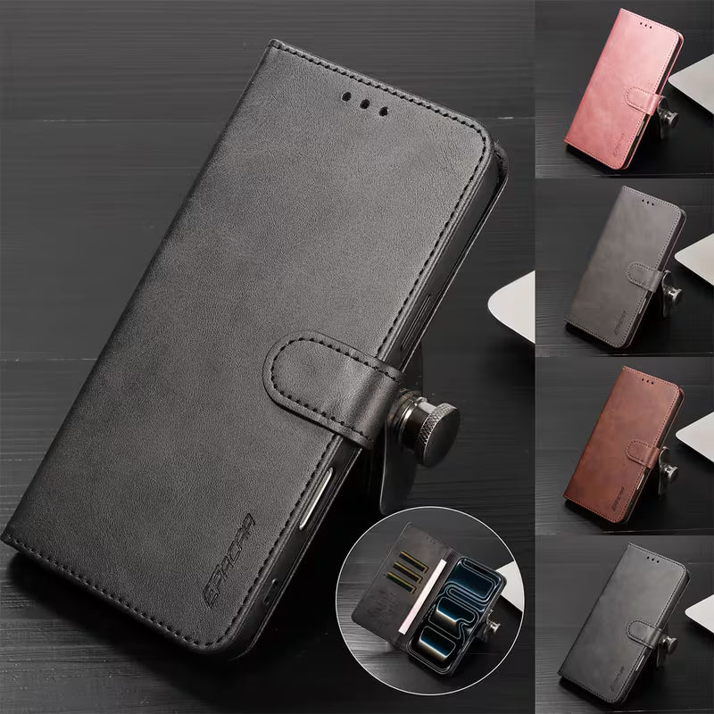 The Closing Argument | Samsung Galaxy A17, M07 & M17 Flip Wallet Case with Magnetic Buckle, Three Card Slots & Stand