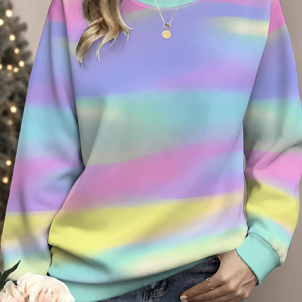 Casual Women'S Round Neck Long Sleeve Sweatshirt