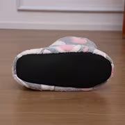 Women's Elegant Over-the-Knee Slippers with Plush Sole & Heart Design - Soft Sole Suitable for Floor Socks,-Fit — view 6