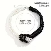 Multi-layer Vintage Style Elegant French Knot Freshwater Pearls Necklace - Freshwater Pearls Beads Collarbone — view 8
