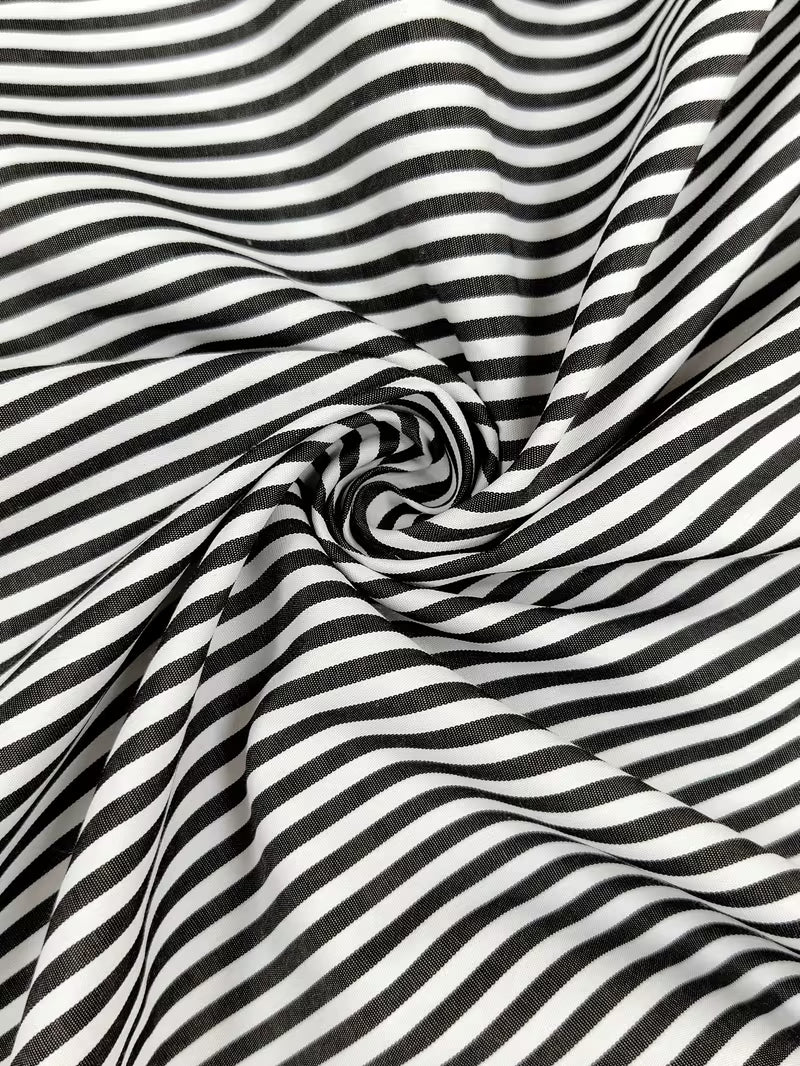 Spring/Summer Striped Commuter Shirt for Women with Ruffle Cuffs, Versatile and Elegant Daily Work Top — view 6