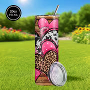 Wild Heart Design Coffee Mug, Stainless Steel Insulated Tumbler with Lid & Straw, Beverage Container & Travel — view 5