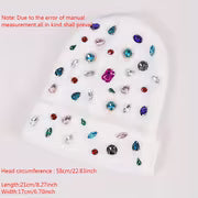 [Versatile Rhinestone Hat] A Versatile Hat Featuring Sparkling Rhinestone Embellishments. Rhinestone Colors — view 6