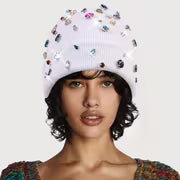 [Versatile Rhinestone Hat] A Versatile Hat Featuring Sparkling Rhinestone Embellishments. Rhinestone Colors — view 5