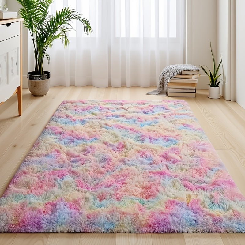 Cozy And Soft Shaggy Rug Ideal for The Living Room, a Pink Area Rug Suitable for The Bedroom, a Vibrant And Fuzzy Carpet, Perfect Indoor Rugs for Valentine'S Day Decoration, Thoughtful Gifts for Valentine'S Day, Birthdays, And Weddings