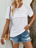 Casual Crewneck Horizontal Striped T-Shirt