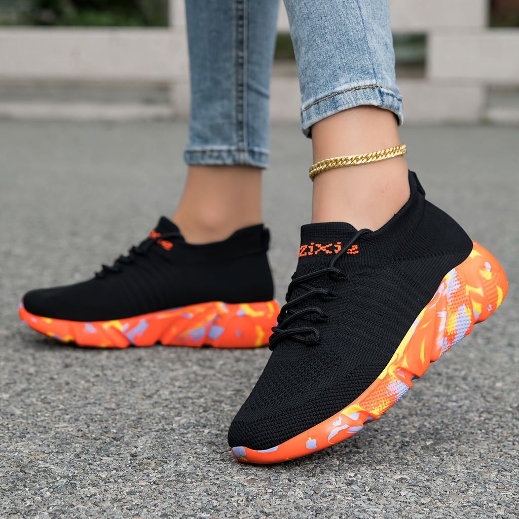 New Fly-Ribbed Mesh Footwear - Trendy Casual Sports Platforms, Low-Top Large-Size Athletic Shoes, Running Footwear, Everyday Shoes