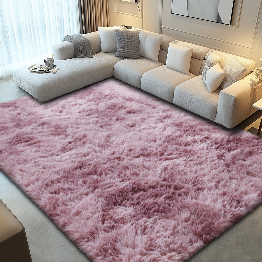 Cozy And Soft Shaggy Rug Ideal for The Living Room, a Pink Area Rug Suitable for The Bedroom, a Vibrant And Fuzzy Carpet, Perfect Indoor Rugs for Valentine'S Day Decoration, Thoughtful Gifts for Valentine'S Day, Birthdays, And Weddings