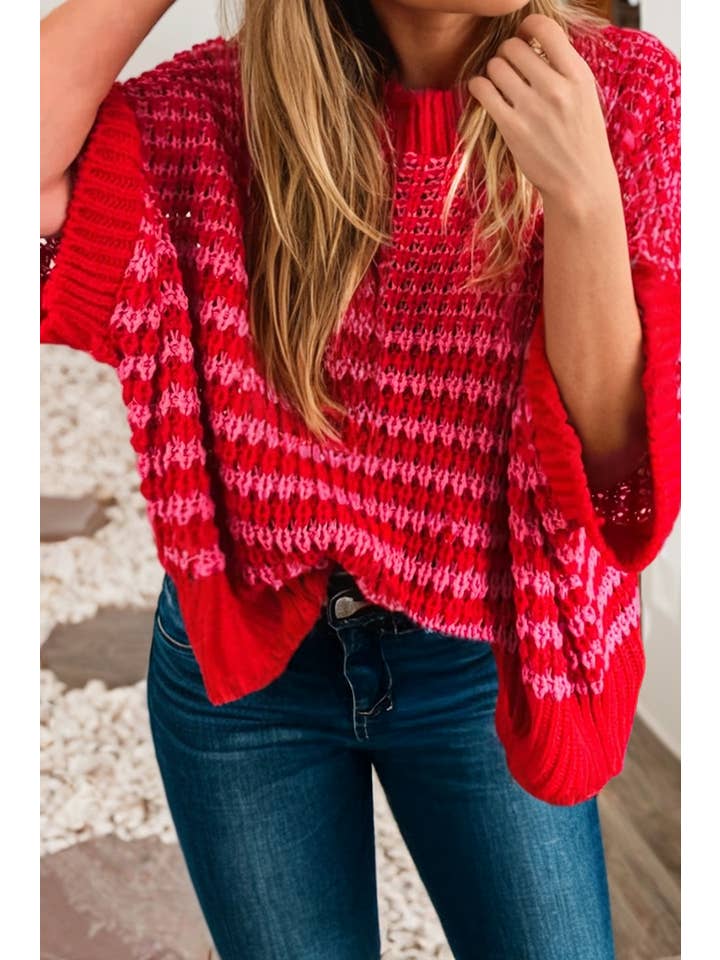 Ldc 3/4 Draped Sleeve Slouchy Sweater