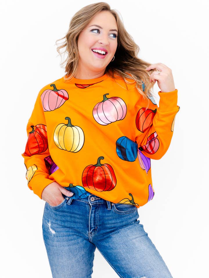 Rainbow Pumpkin Sweatshirt