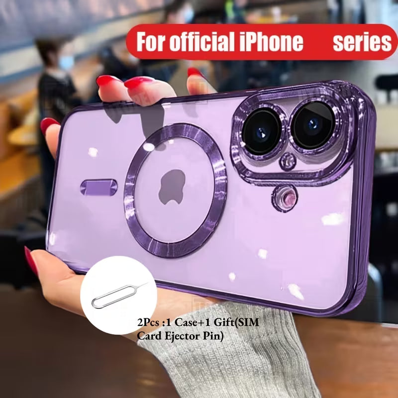 The Invisible Armour | Clear Plated Phone Case with Magnetic Wireless Charging, iPhone 11–17