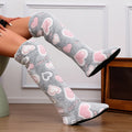 Women's Elegant Over-the-Knee Slippers with Plush Sole &