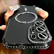 Phone Case - Phone Case: New Fashion Glitter Diamond Transparent Case for Samsung S26 FE S26 S25 S24 S23 S22 — view 7