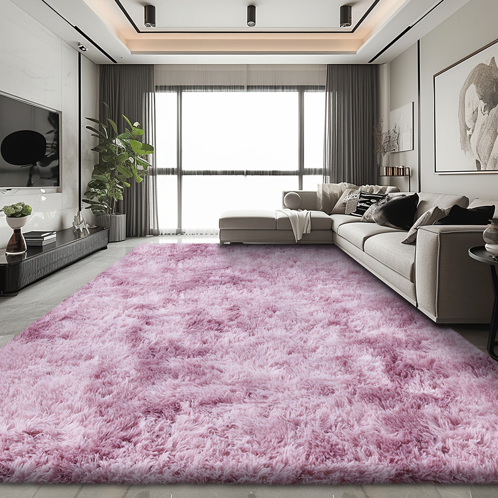 Cozy And Soft Shaggy Rug Ideal for The Living Room, a Pink Area Rug Suitable for The Bedroom, a Vibrant And Fuzzy Carpet, Perfect Indoor Rugs for Valentine'S Day Decoration, Thoughtful Gifts for Valentine'S Day, Birthdays, And Weddings