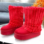 Snow Boots for Women Genuine Suede Leather, Women Shoes — view 13