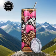 Wild Heart Design Coffee Mug, Stainless Steel Insulated Tumbler with Lid & Straw, Beverage Container & Travel — view 4