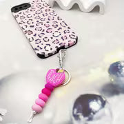 Teacher Appreciation Gift Silicone Abacus Bead Keychain Phone Charm - TEACH Apple Pendant Bag Accessory Car — view 8