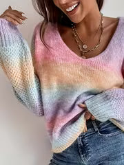 Women's Thermal Pullover Turtleneck Long Sleeve Sweater Solid Color Warm Pullover — view 3