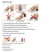 24pcs Glossy Long Coffin Press On Nails Gradient Pink And White French Style False Nails Glitter Reusable Fake — view 10