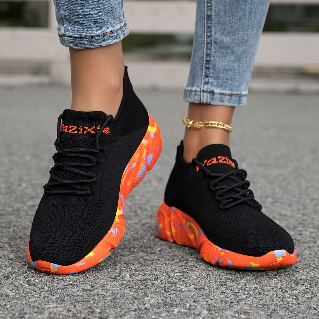 New Fly-Ribbed Mesh Footwear - Trendy Casual Sports Platforms, Low-Top Large-Size Athletic Shoes, Running Footwear, Everyday Shoes