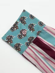 Striped Bow Tie Blouse with Contrast Collar And Cuffs, Suitable for Spring/Autumn Wear, Office Attire, Elegant — view 6