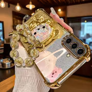 Phone Case - Elegant Pvccrystal Starburst Lanyard Phone Holder Case for Compatible with Samsung Galaxy A15 A17 — view 16