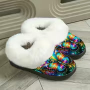 [Cozy Butterfly Slippers] Slippers 1pair, Colorful Butterfly - Patterned Slippers Cozy Slip-On Slippers - Soft — view 8