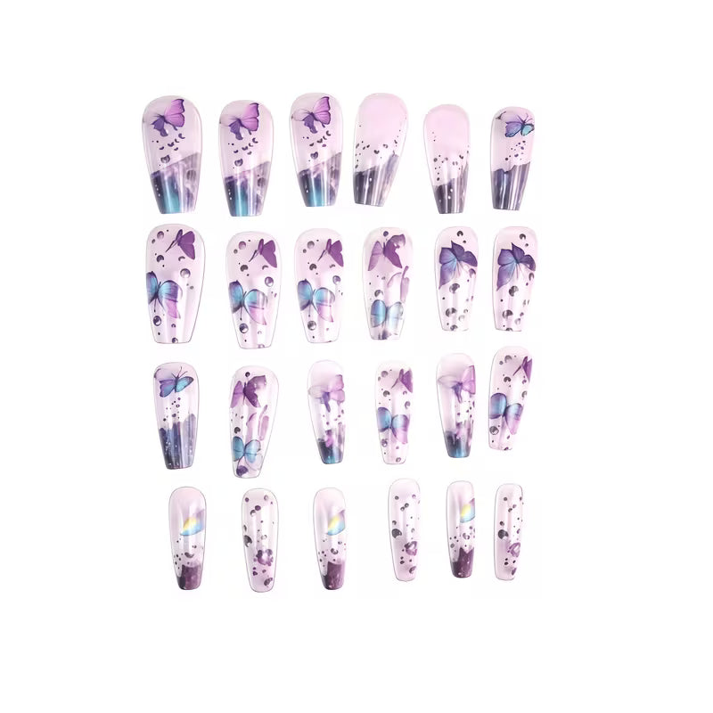 Full-Coverage Long Ballerina Nails European Style Ballet Dance Nail Wear Suitable for Spring Summer — view 7