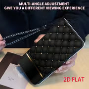 Phone Case - 2D Flat Printing Black Diamond Quilting Pattern Phone Case Cover Suitable for Samsung for Galaxy — view 3